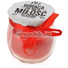 Свеча Goraca Milosc, красная - Фото №1