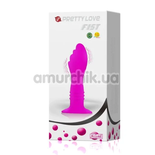 Анальная пробка с вибрацией Pretty Love Twist, розовая