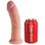 Фаллоимитатор King Cock Plus 8 Dual Density Cock, телесный - Фото №5