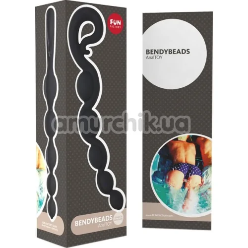 Анальний стимулятор Fun Factory Bendybeads, чорний