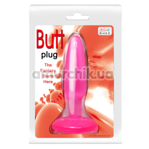 Анальна пробка Butt Plug The Fantasy Starts Here, рожева
