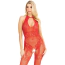 Комбинезон Leg Avenue Lace and Net Bodystocking, красный - Фото №4