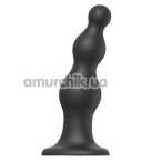 Фаллоимитатор Strap-On-Me Dildo Plug Beads XL, черный - Фото №1