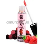 Блиск для губ з ефектом вібрації Secret Play Vibrant Kiss Pleasure For Two Lip Gloss Strawberry Gum - Полунична жуйка, 6 мл - Фото №1