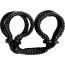 Фіксатори для рук Japanese Silk Love Rope Wrist Cuffs, чорні - Фото №1
