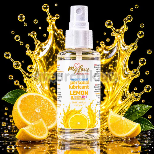 Масажний лубрикант MyLove Aroma Series Personal Lubricant 2in1 Lemon - лимон, 50 мл