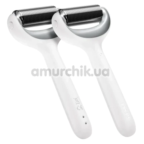 Массажер-роллер для лица и тела с микроиглами Geske MicroNeedle Face & Body Roller 8 in 1, белый