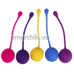 Набор вагинальных шариков Chongxing Kegelball, разноцветный - Фото №1