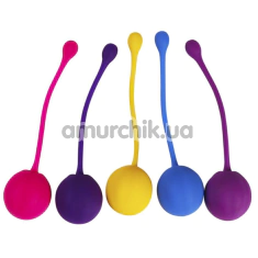Набор вагинальных шариков Chongxing Kegelball, разноцветный - Фото №1