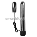 Вібратор з віброяйцем Multiple Vibrator, срібний - Фото №1
