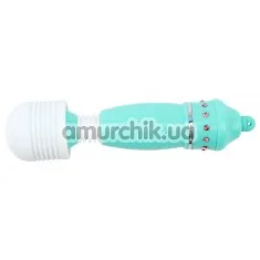 Клиторальный вибратор Mini AV Massage, бирюзовый - Фото №1