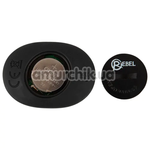 Вибростимулятор простаты с ротацией Rebel RC Butt Plug With 2 Functions, черный