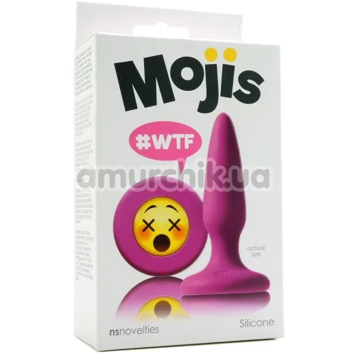Анальна пробка Mojis WTF, рожева