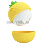 Клиторальный вибратор с пульсацией Pretty Love Pineapple Secret, желтый - Фото №1
