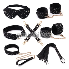 Бондажний набір Liebe Seele Stary Nights 7pcs Bondage Kit, чорний - Фото №1