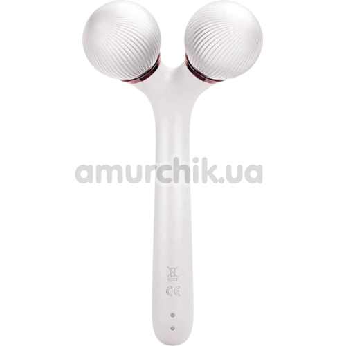 Ультразвуковий масажер Geske Sonic Facial & Body Roller 4 in 1, біло-золотий