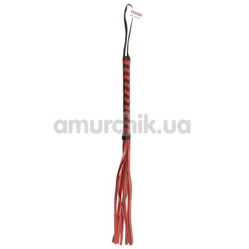 Батіг Deluxe Cat-O-Nine Tails, червоний - Фото №1