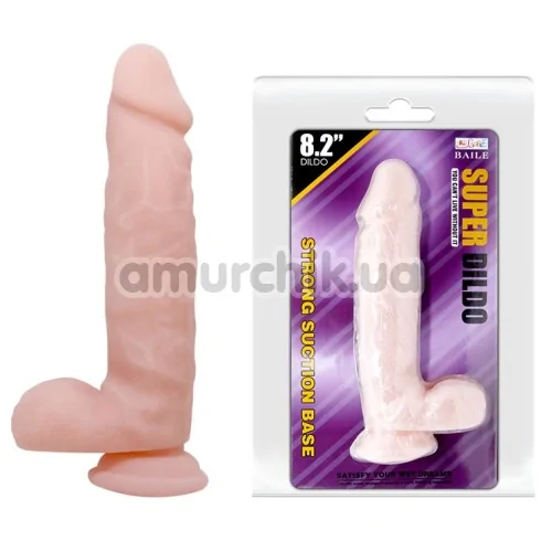 Фалоімітатор Super Dildo 8.2, тілесний