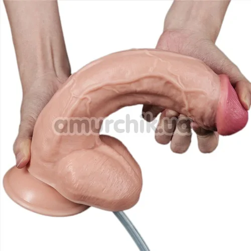 Фалоімітатор з еякуляцією Squirt Extreme 10, тілесний