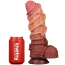Фаллоимитатор Dual-Layered Silicone Nature Cock LV411073, коричневый - Фото №4