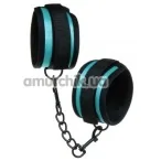 Фіксатори для рук Loveshop Luxury Fetish Cuffs, чорно-бірюзові - Фото №1