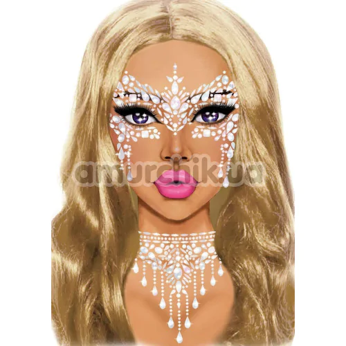 Украшение для тела Leg Avenue Masquerade Choker Rhinestone Stick-On Jewels, разноцветное