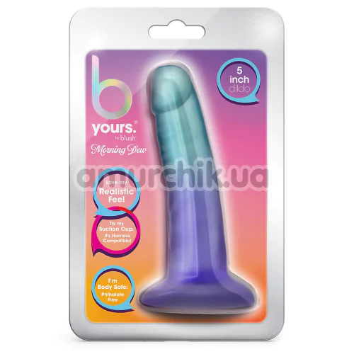 Фаллоимитатор B Yours Morning Dew 5, фиолетово-голубой