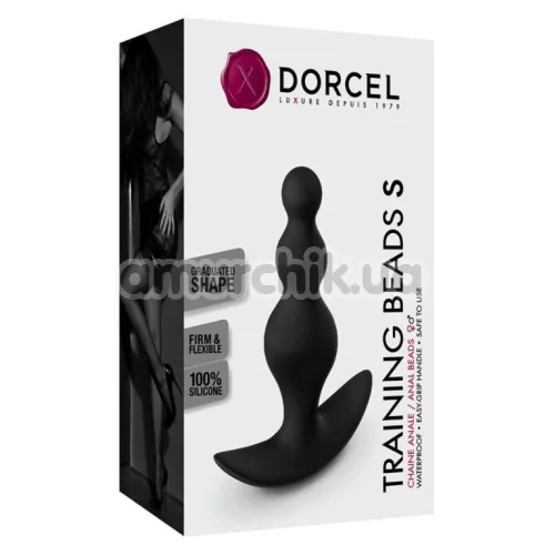 Анальная пробка Dorcel Training Beads S, черная