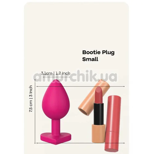Анальная пробка Love Signal Heart Plug Small, розовая