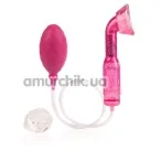 Вакуумная помпа с вибрацией для клитора Advanced Clitoral Pump, розовая - Фото №1