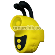 Вібратор на палець з пульсацією Passion Play Finger Tapping Vibe, жовтий - Фото №1