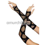Перчатки Leg Avenue Faux Wrap Net Arm Warmers, черные - Фото №1