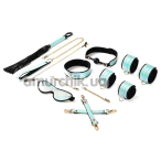 Бондажный набор Liebe Seele Blue Glossy Soft Bondage Set, голубой - Фото №1