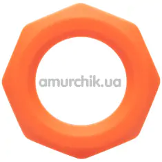 Ерекційне кільце для члена Alpha Liquid Silicone Sexagon Ring, помаранчеве - Фото №1