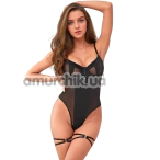Боди Star Night Going Out Mesh Teddy, черное - Фото №1