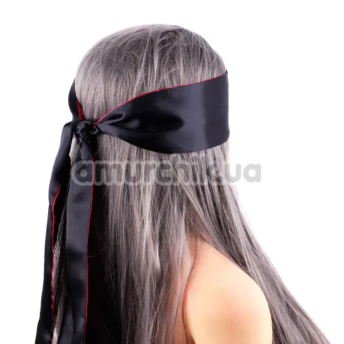 Повязка на глаза Wild Play Satin Eye Mask C18, черно-красная