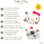 Ультразвуковой массажер-маска для лица Geske Sonic Warm & Cool Mask 8 in 1 - Hello Kitty Head, белый - Фото №6