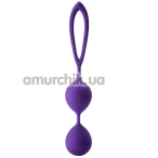 Вагинальные шарики Flirts Double Kegel Balls, фиолетовые - Фото №1