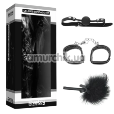 Бондажный набор Deluxe Bondage Kit SM1006, черный - Фото №1