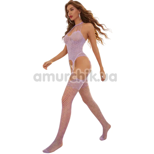 Комбінезон Star Night Tender Lace Bodystocking, бузковий