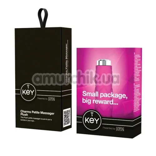 Вібратор KEY Charms Petite Massager Plush, рожевий