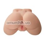 Искусственная вагина и анус с вибрацией PDX Extreme Vibrating Ass, телесная - Фото №1