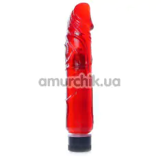 Вібратор Juicy Jelly Multispeed, червоний - Фото №1