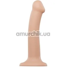 Фаллоимитатор Strap-On-Me Dual Density Silicone Bendable Dildo M, телесный - Фото №1