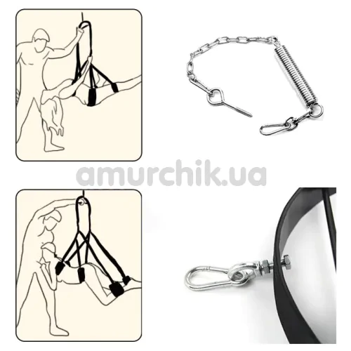 Секс-качели Roomfun Spinning Swing, черные