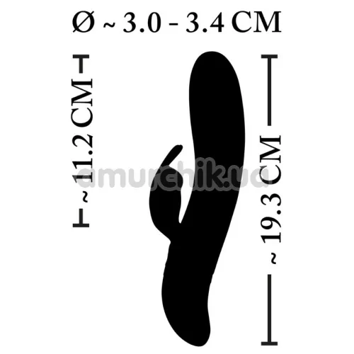 Вибратор с электростимуляцией XouXou E-Stim Rabbit Vibrator, черный