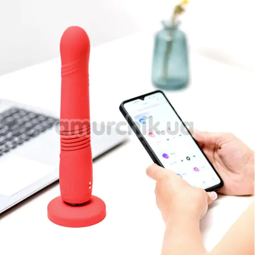 Вібратор з поштовхами Lovense Gravity, червоний