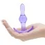 Анальная пробка Jelly Rancher Wave T-plug, фиолетовая - Фото №3