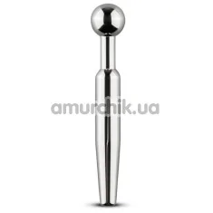 Уретральна вставка Unbendable Hollow Penis Plug SIN105, срібна - Фото №1