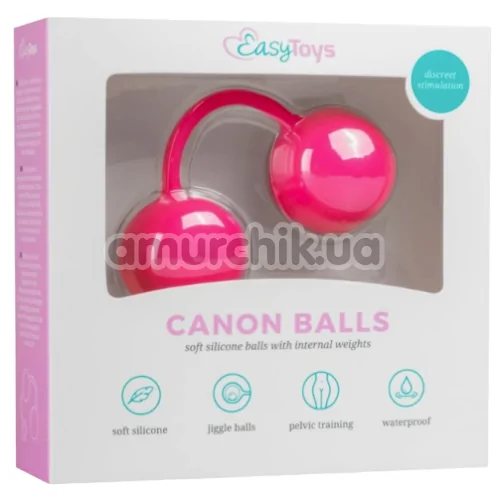 Вагинальные шарики Easy Toys Canon Balls, розовые